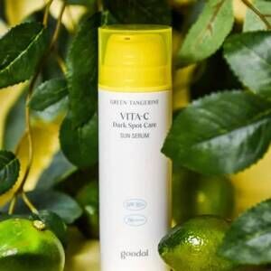 NEW GOODAL green tangerine vita c dark spot care sun serum - 50ml in yellow